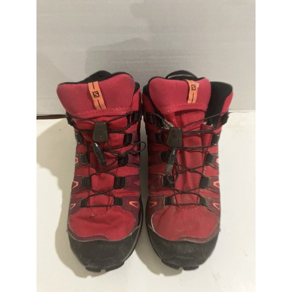 Salomon Kids Red and Black Boots - Picture 2 of 8